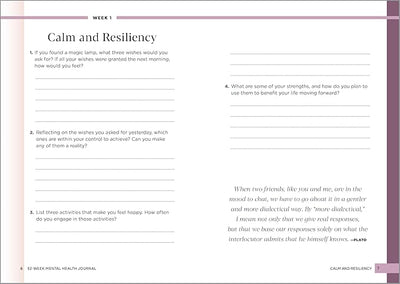 52 - Week Mental Health Journal: Guided Prompts and Self - Reflection to Reduce Stress and Improve Well - Being Paperback – August 10, 2021 - Forever Consciousness