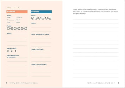 Mental Health Journal: Daily Check - In: 70 Days of Reflection Space to Track Your Moods, Intentions, and Well - Being Paperback – October 11, 2022 - Forever Consciousness