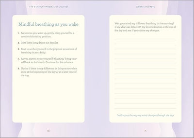 The 5 - Minute Meditation Journal: Quick Guided Meditations for a Calmer, Happier You Paperback – June 15, 2021 - Forever Consciousness