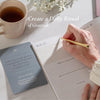 Daily Affirmation Cards & Gratitude Journal Set – 52 Guided Gratitude Prompts, A5 Stitched Journal, Wooden Stand & Guided Meditation | Self - Reflection & Mindfulness Gift for Women & Men - Forever Consciousness