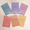 Daily Affirmation Cards & Gratitude Journal Set – 52 Guided Gratitude Prompts, A5 Stitched Journal, Wooden Stand & Guided Meditation | Self - Reflection & Mindfulness Gift for Women & Men - Forever Consciousness