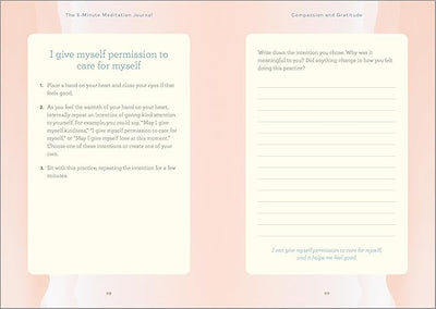 The 5 - Minute Meditation Journal: Quick Guided Meditations for a Calmer, Happier You Paperback – June 15, 2021 - Forever Consciousness