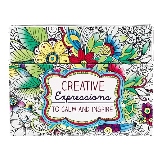 Creative Expressions to Calm and Inspire: Cards to Color and Share      Hardcover – Box set, February 3, 2016