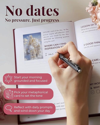 Daily Reflection Journal for Women with Prompts, Metaphorical Cards, Coloring & Exercises – Gratitude, Mindfulness & Mental Health Guided Journal - Forever Consciousness