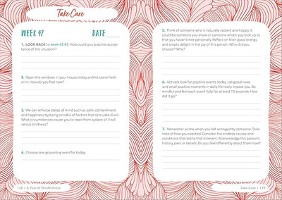 A Year of Mindfulness: A 52 - Week Guided Journal to Cultivate Peace and Presence (A Year of Reflections Journal) Paperback – Day to Day Calendar, October 15, 2019 - Forever Consciousness