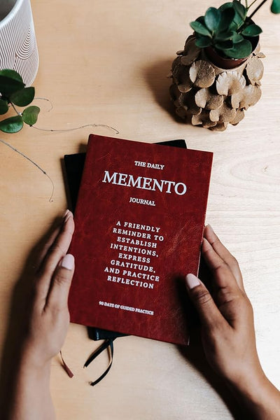 The Daily Memento Journal - Guided Gratitude & Reflection Journal for Self Care, Mindfulness, and Personal Growth for Men & Women | Great Father's Day Gift for Dads - THE SERENDIPITY WAY (Brown) - Forever Consciousness