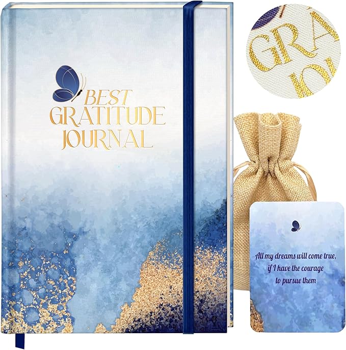Best Gratitude Journal with Daily Affirmation Cards - Mindfulness Journal for Happiness, Productivity, Self-Care, and Positive Thinking - Ideal Gift for Women and Men, 200 Pages, Premium Quality