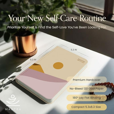 Gratitude Journal For Women & Men - Mental Health, Self Love & Self Care Journal - Evening - 5.8" x 8.3" - Mantra Planner - Forever Consciousness