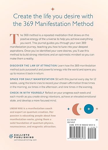 The 369 Method Manifestation Journal: Unlock the Divine Code of the Universe and Attract the Life You Want Paperback – January 9, 2024 - Forever Consciousness