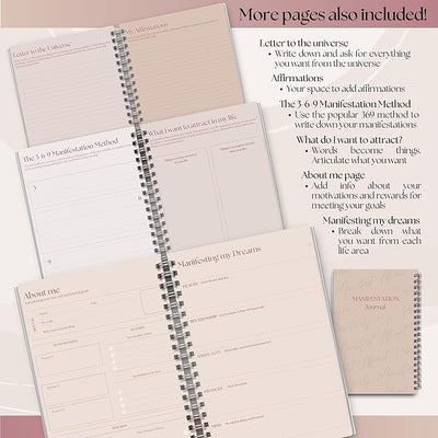 Manifestation Journal | Law of Attraction Daily Planner to Manifest your Dream Life - A5 Lux - Forever Consciousness