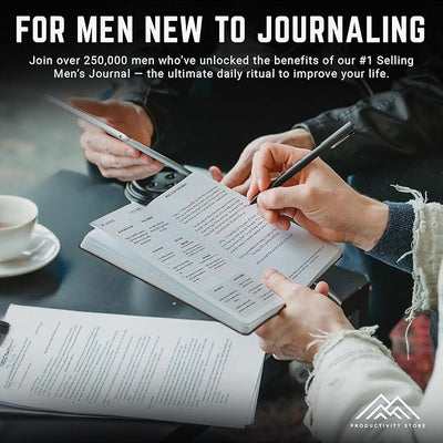 PRODUCTIVITY STORE Better Man Journal - Gratitude Journal – 5 Minute Journal - Reflection Manifestation Journal for Mindfulness & Self Care Journal – Goal/Guided Gratitude Journal for Men - Forever Consciousness