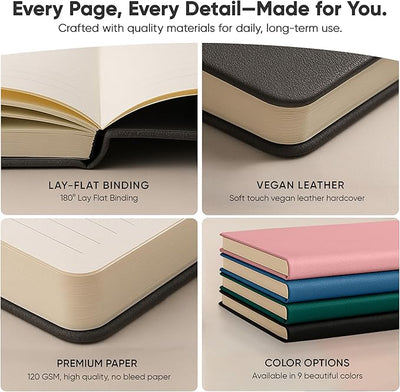 Best Daily Journal for Men & Women - Gratitude, Manifestation & Guided Journal with Prompts for Personal Growth by PRODUCTIVITY STORE (A5, Black) - Forever Consciousness