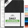 Journal For Men & Women - Gratitude Journal & Self Care Journal With Prompts - A5 Journaling Notebook - Black - Productivity Store - Forever Consciousness