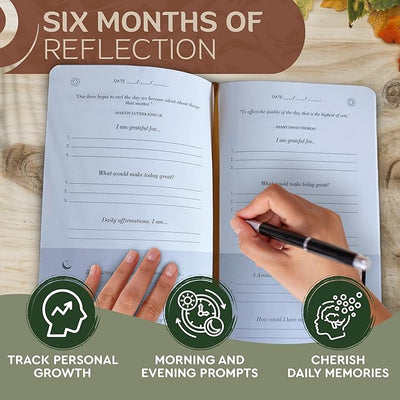 Gratitude Journal for Women and Men - With Writing Prompts for Self Care, Improvement and Manifestation - Daily Wellness and Guided Mental Health - 5 Minutes a Day - Inspirational to Practice Self Love and Reflection - Forever Consciousness