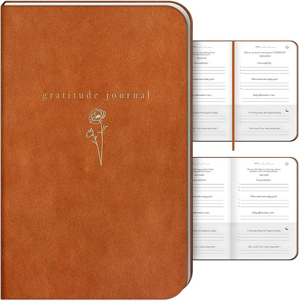 Gratitude Journal for Women and Men - With Writing Prompts for Self Care, Improvement and Manifestation - Daily Wellness and Guided Mental Health - 5 Minutes a Day - Inspirational to Practice Self Love and Reflection