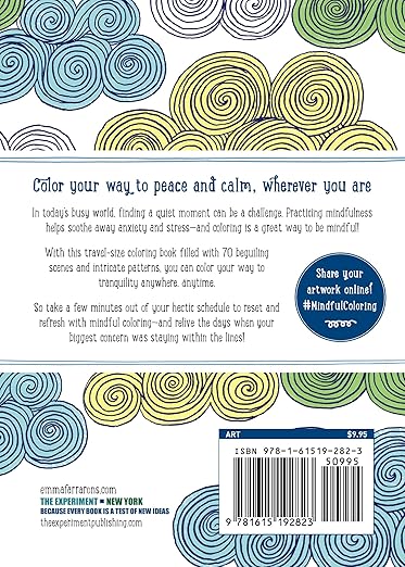 The Mindfulness Coloring Book: Relaxing, Anti - Stress Nature Patterns and Soothing Designs Paperback – Coloring Book, June 2, 2015 - Forever Consciousness