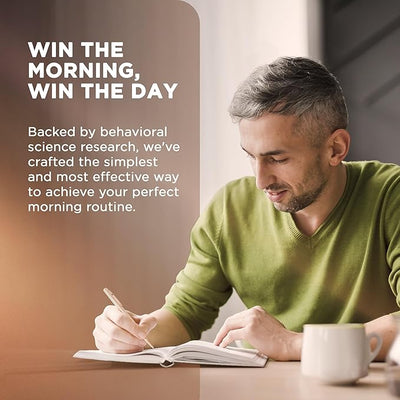 SaltWrap Sunrise Manifesto: Daily Morning Guided Journal for Gratitude, Mindfulness, Wellness, Self Care for Women & Men – 5 Minute Reflection Journal - Forever Consciousness