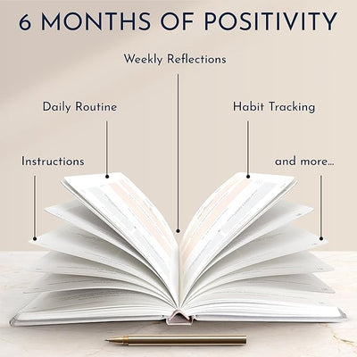 RYVE Daily Gratitude Journal for Women: 6 - Month Guided Positivity & Wellness Journal with Prompts - Affirmation, Mindfulness, Self Help & Reflection, Gratitude Journal Notebook, Manifestation Journal - Forever Consciousness