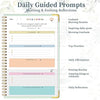 Gratitude Journal with Vivid Colorful Layout Design for Women,Men,Teens, Daily Journal with Prompts,Hardcover Planner for More Happiness, Mindfulness & Reflection, Daily Affirmations, Spiral Binding (Green Leaves) - Forever Consciousness