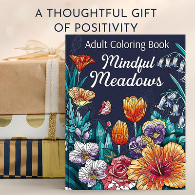 RYVE Coloring Book for Adults Relaxation - Beautiful Designs to Promote Mindfulness & Relaxation - Adult Coloring Book for Women & Men, Anxiety and Stress Relief Gifts for Women, Flower Designs - Forever Consciousness