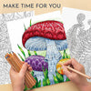 RYVE Coloring Book for Adults Relaxation - Beautiful Designs to Promote Mindfulness & Relaxation - Adult Coloring Book for Women & Men, Anxiety and Stress Relief Gifts for Women, Flower Designs - Forever Consciousness