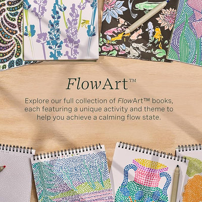 Lifelines FlowArt Activity Pad, 2 - Pack - Guided Dot Art Meditations with Markers – Dot - Pop and Pogo - Dot Coloring Books for Teens, Adults & Seniors - Forever Consciousness
